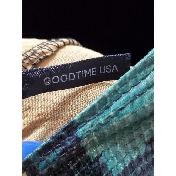 Goodtime USA Women's Green Polyester Round Neck Sleeveless Knee Length Dress S - Picture 7 of 10